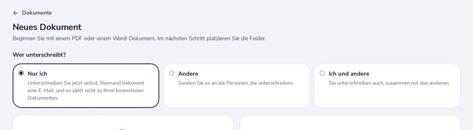 Nur ich wählen