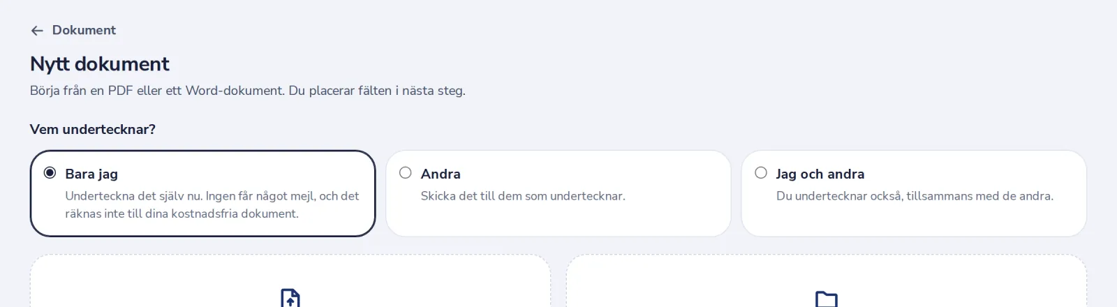 Välj Bara jag