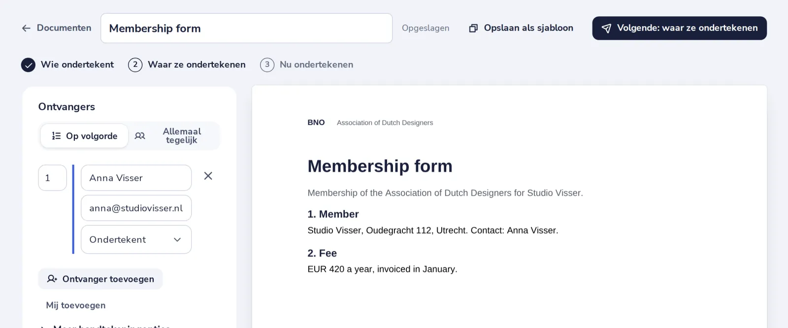 Upload je bestand