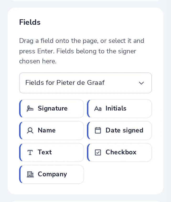 Place everyone’s fields
