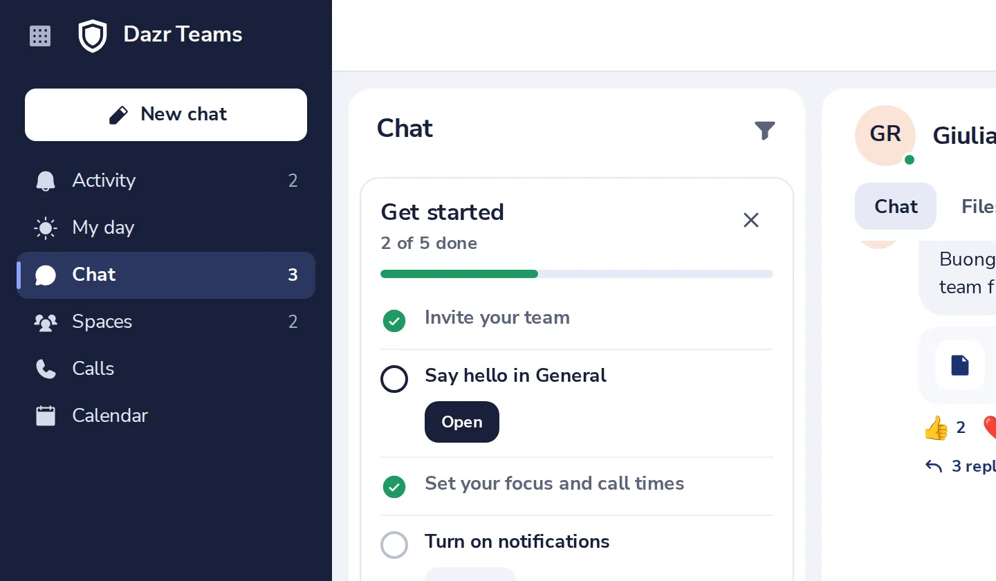Press New chat