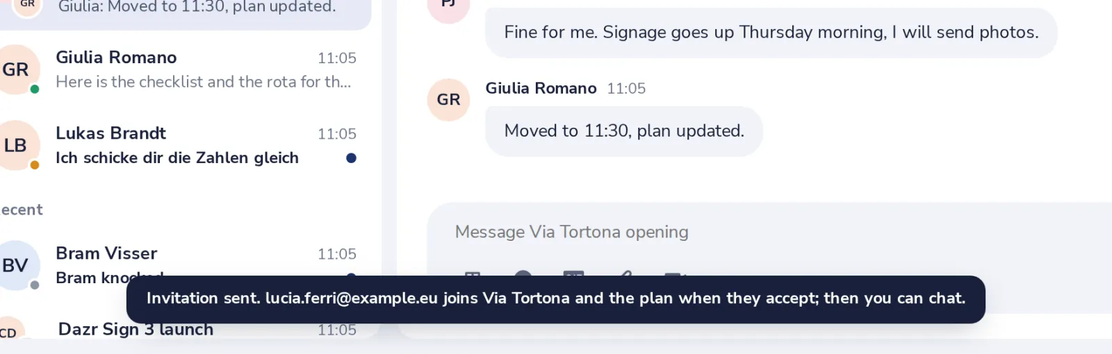 Press Start chat