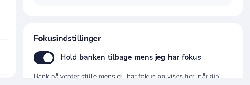 Fokus? Bank på venter