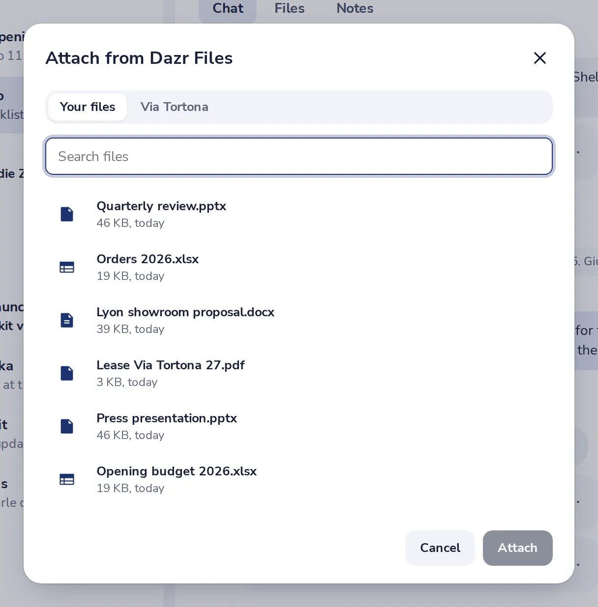 Pick the file