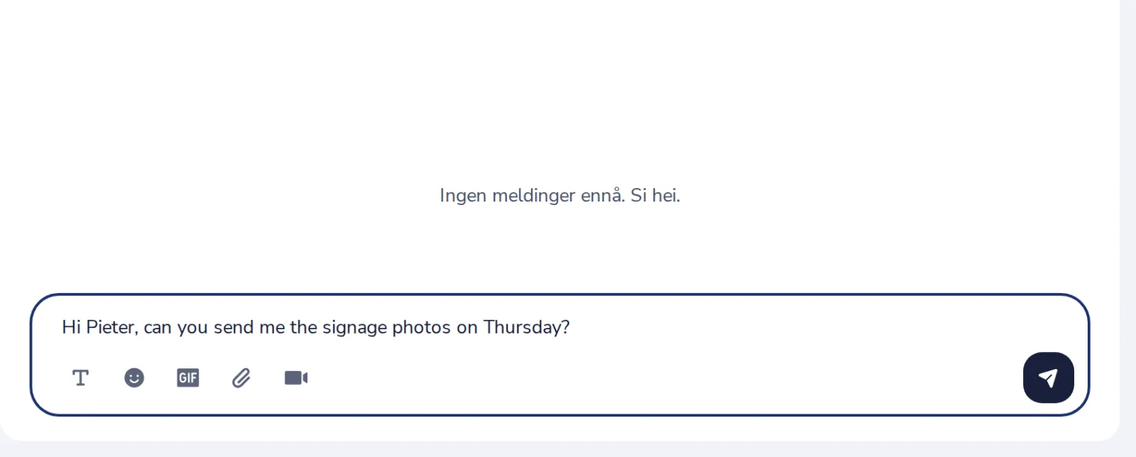 Skriv og send