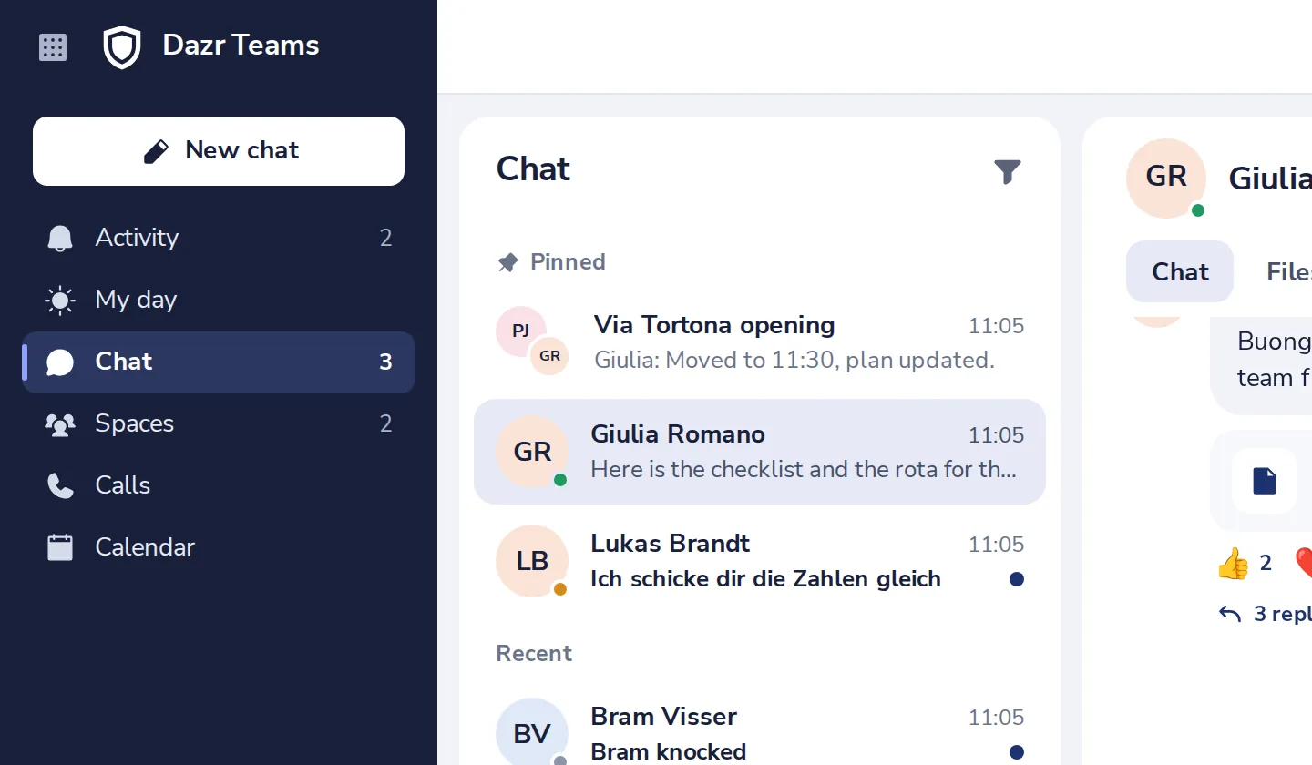 Press New chat